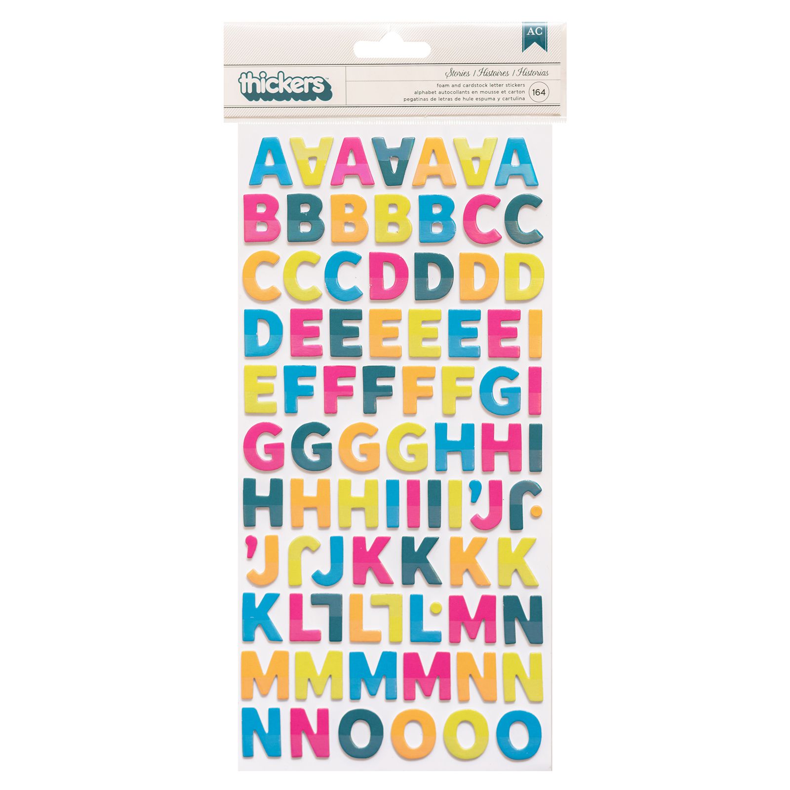 AT – Brave And Bold – Letras Adhesivas (164 piece) - IdeArte