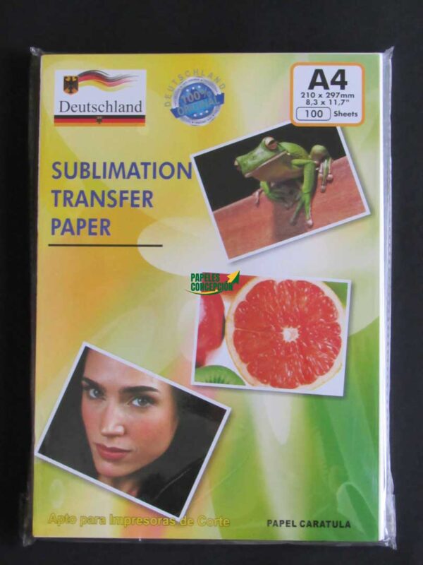 Papel de Sublimación - 100 Hojas Aleman