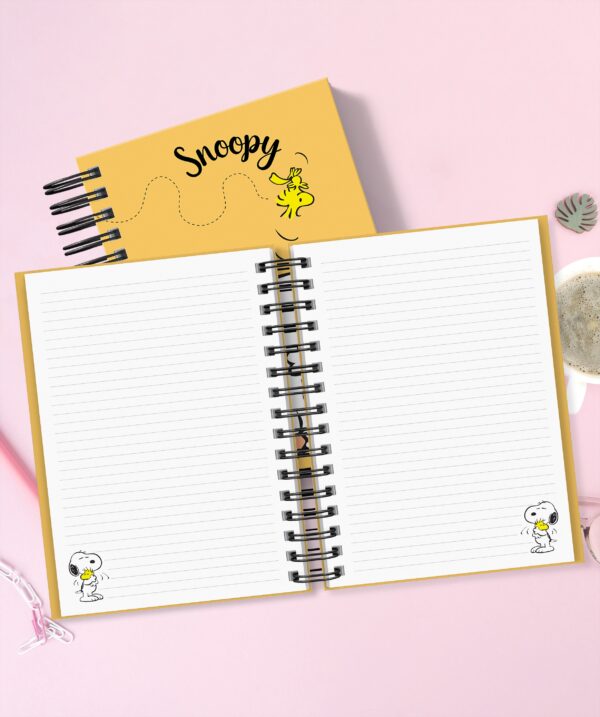 Cuaderno Planner Imprimible Snoopy Amarillo - Editable A5 - Imagen 7