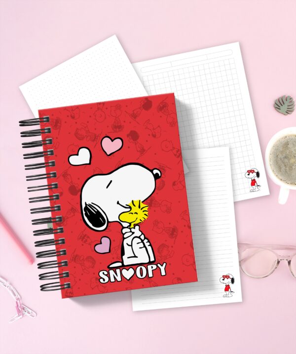 Cuaderno Imprimible Snoopy LOVE - Editable A5