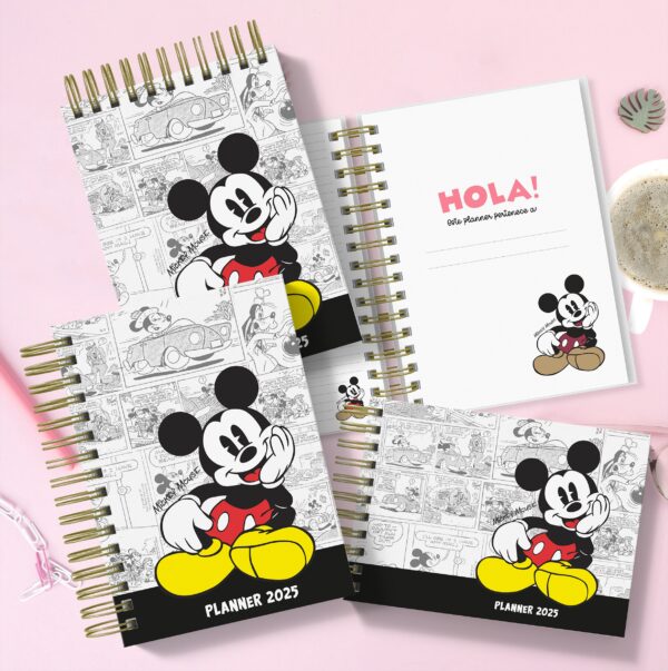 Cuaderno Planner Imprimible Mickey - Editable A5