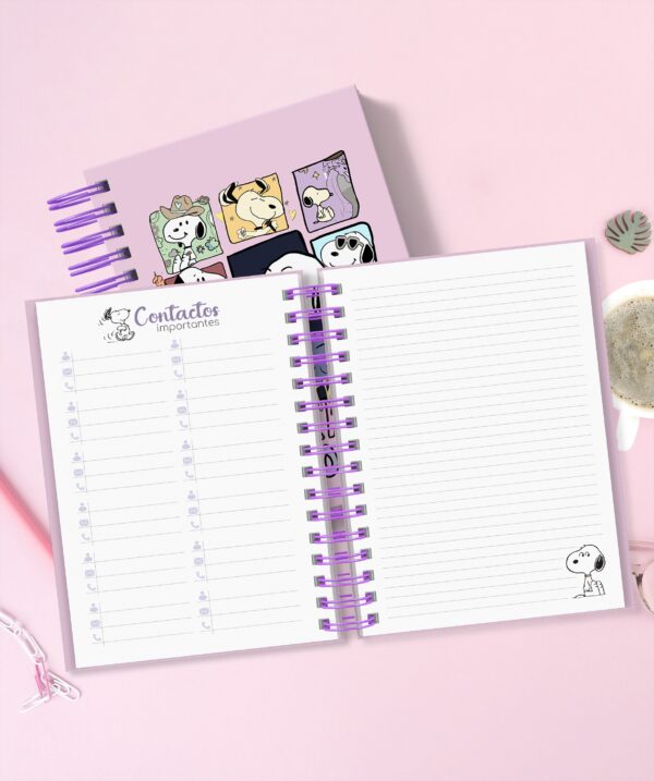 Cuaderno Planner Imprimible Snoopy ErasTour - Editable A5 - Imagen 6