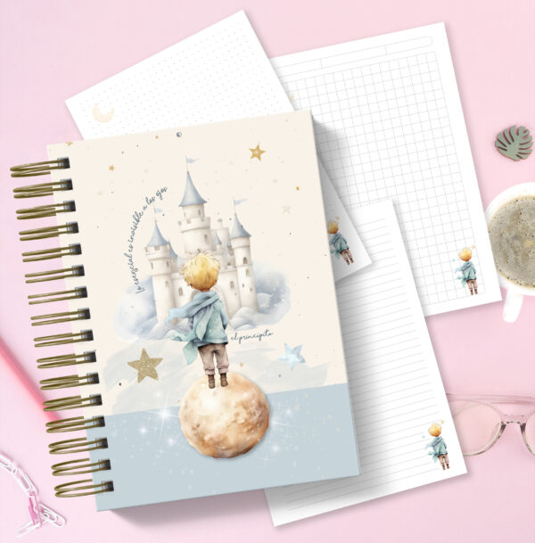 Cuaderno Imprimible Principito Castillo – Editable A5